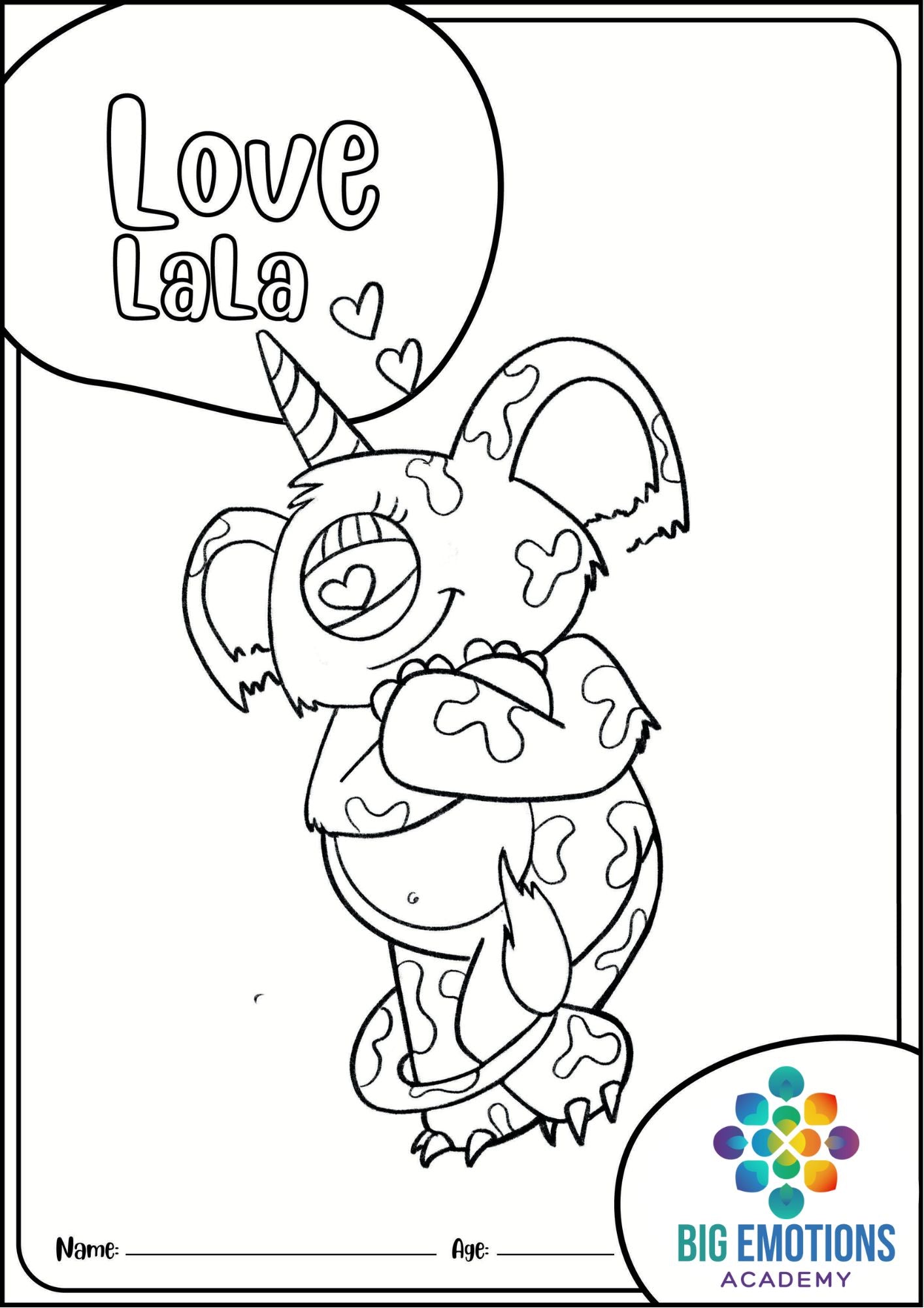 Big Emotions Crew Colouring-In Sheets (Free Download)