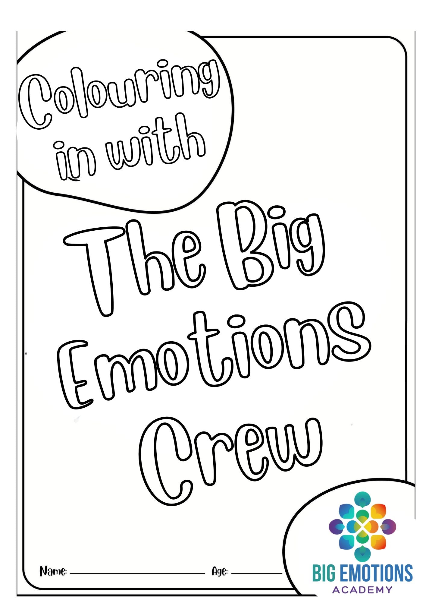 Big Emotions Crew Colouring-In Sheets (Free Download)